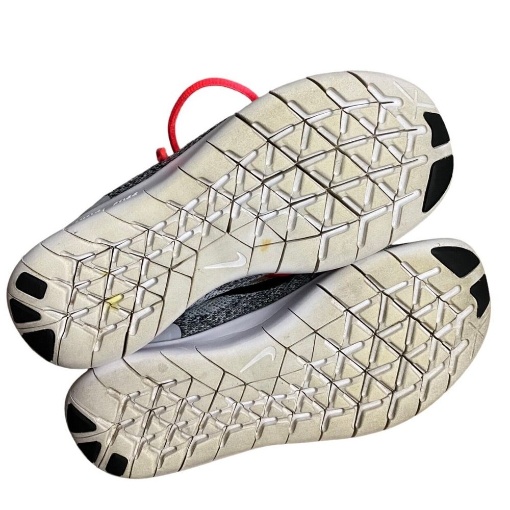Nike Free Run 2017 Youth Girls' Wolf Grey Pink Running Shoes - Picture 8 of 8
